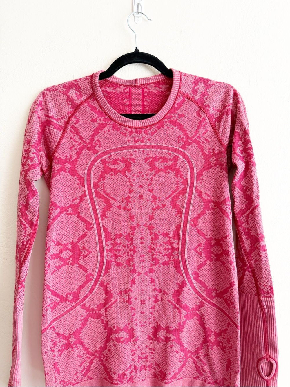 Lululemon Swiftly Tech Long Sleeve Crew in Heathered Cranberry size 8 - Picture 2 of 8